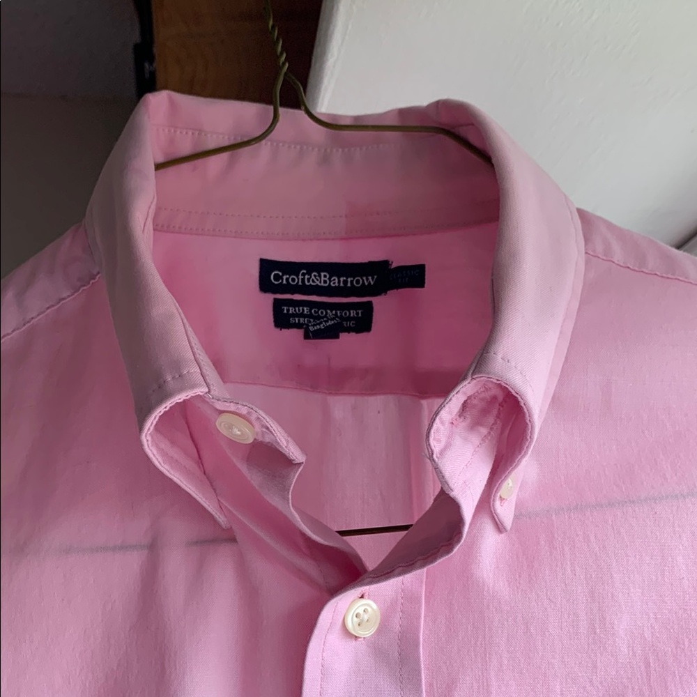 Croft & Barrow Pink Button Down Shirt